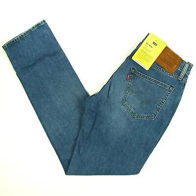 Levis 511 Jeans Slim Fit PREMIUM Size 33 X 34  BLUE STRETCH Low Rise Levi's NWT • $44.99