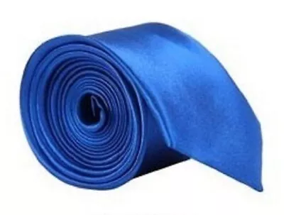 Royal Blue Collection Woven Paisley Jacquard Silky Knitted Satin Tie Wedding Lot • £2.99