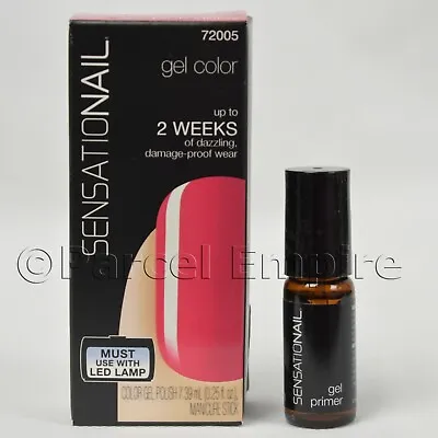 (BUNDLE) SensatioNail PRIMER + PINK DAISY Gel UV Nail Polish Essentials Manicure • £22.97