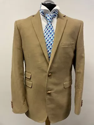 Holland Esquire Suit Jacket/blazer Pure Cotton In Beige Size 42r Bnwot • £103.99