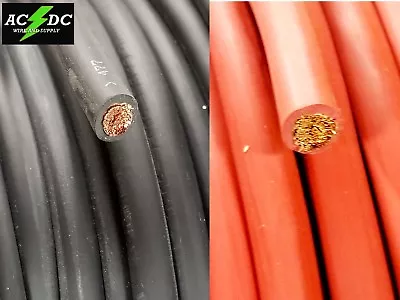  2 Gauge AWG Welding Lead & Car Battery Cable Copper Wire MADE IN USA SOLAR  • $39.88