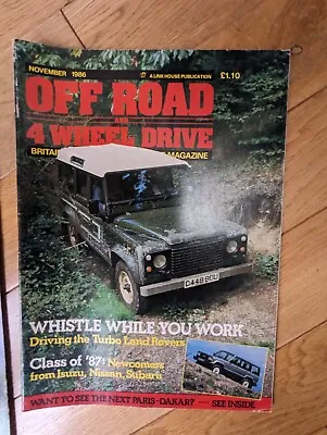 Off Road And 4 Wheel Drive Magazine November 1986 • £6.99