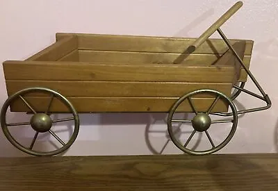 Vintage Homco Decorative Wood Wagon Wall Decor Primitive Country 16  X 7  • $28