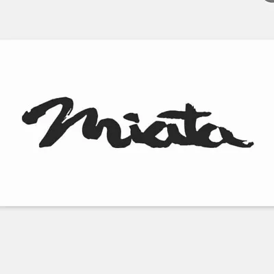 Mazda Miata Sticker 7” Black • $7