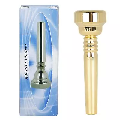 17C Brass Trumpet Mouthpiece CNC Gold Plated Mouth Replacement For Trumpet • $15.03