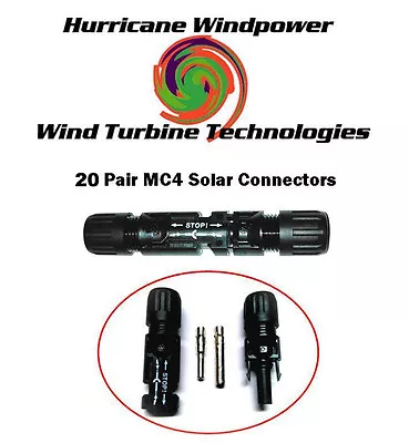 20 Sets 6mm Multi-contact Mc4 Brand Pv Cable Connector For Solar Panel  • $106.20