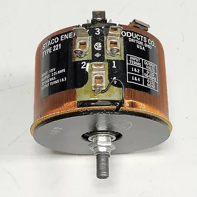 EXCELLENT - Staco Energy 3 Variable Transformer Type 221 120 Volts 2.25 Amps • $59.95
