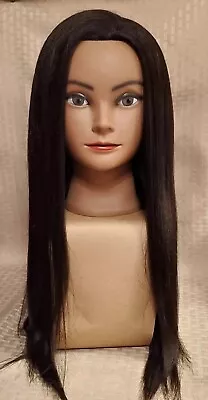 Cosmetology Mannequin Styling Practice Doll Head With 20 -21  Long Straight Hair • $14.99