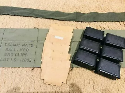 USGI M1 Garand Bandolier Repack Kit W/cardboards And SA Enbloc Clips • $47.99