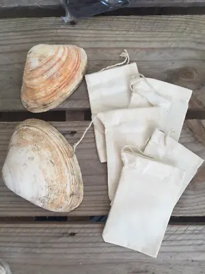 4 X6  Cotton Single Drawstring Muslin Bags (Natural Color) • $14.50