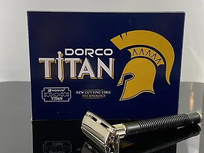 $19.95 • Buy Dorco Titan Double Edge Razor Blades 100 Ct + Safety Razor