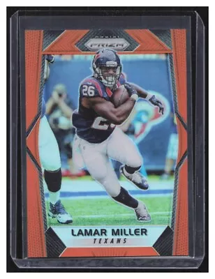 2017 Panini Prizm Lamar Miller Orange Prizm /275 #200 Houston Texans • $2