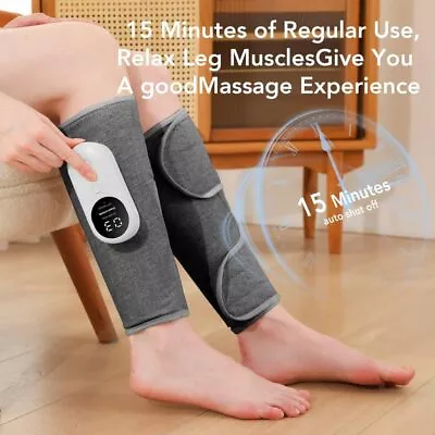 Leg Massager Heated Foot Massage Calf Circulation Muscles Relax Air Compression • $36.99