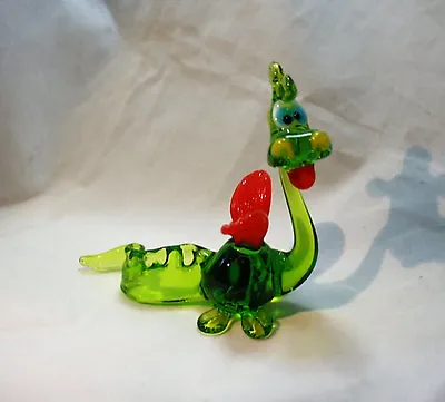 Art Blown Glass Murano Figurine Glass Figurine Dragon • $23.99