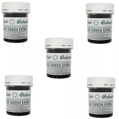 5 X Sugarflair Paste Gel Edible Food Colouring Colours Icing - Foliage Green • £14.49