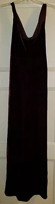 Burgundy Melinda Eng Velvet Evening Gown • $78