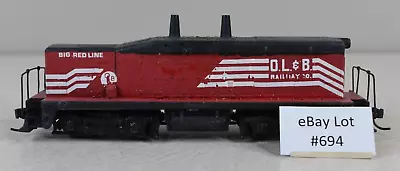 (Lot 694) HO Model Train Athearn Diesel Locomotive Calf OL&B Big Red Line Dummy • $7.99