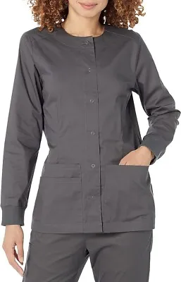 Medical Hospital Nursing Long Sleeve Top Scrub Jacket For Women L • $9.99