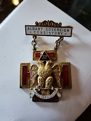 Vintage Albany Sovereign Consistory Masonic Pin A.R. Korpman *GOOD CONDITION* • $20