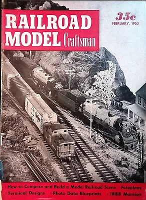 Railroad Model Craftsman Magazine February 1953 Terminal Designs • $7.99