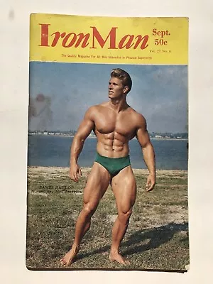 August 1968 The Iron Man Bodybuilding Magazine Mr America James Haislop On Cover • $37