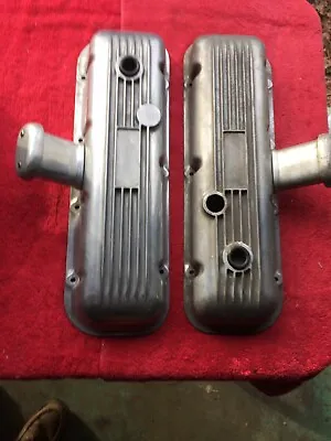 Vintage Big Block Chevy Aluminum Valve Covers With Breathers 396 427 454 • $199.99