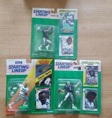 Kenner Starting Lineup NFL Dallas Cowboys  Triplets  AIKMAN/IRVIN/SMITH Lot Of 3 • $29.99
