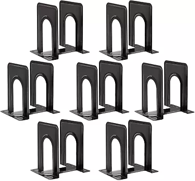 Book Ends Metal Bookends For Shelves14 Pcs Book End To Hold Books Heavy DutyBl • $24.70