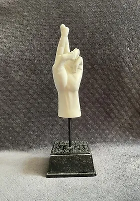 Fingers Crossed Hand Art TMS Vitruvian Collection 2005 Sculpture Statue Luck • $50