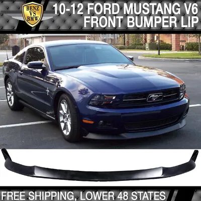 Fits 10-12 Ford Mustang V6 Front Bumper Lip Spoiler S Style PU • $109.98