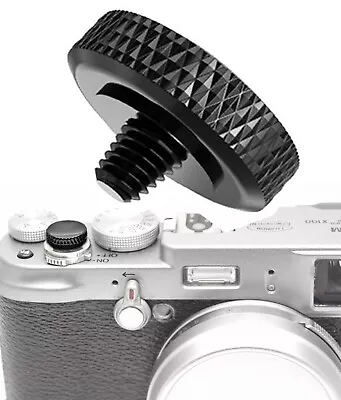 SOFT SHUTTER RELEASE Concave BLACK Fits FUJIFILM X100T X100V X-PRO1 X-PRO2 • £9.92