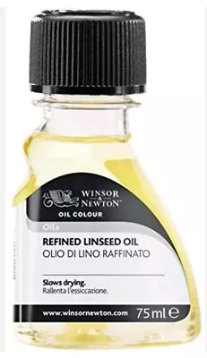 $14.99 • Buy  75ml (3221748) 2.5 Fl Oz (Pack Of 1) Refined Linseed Oil Winsor & Newton Oils