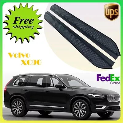 Fits Volvo XC90 2015-2024 2PCS Fixed Running Board Side Step Pedal Nerf Bar • $393.19