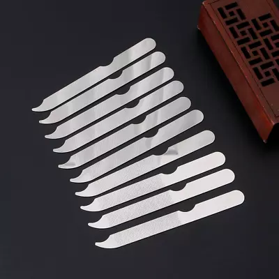 Double Side Stainless Steel Metal Nail File Fingernail Toenail  Buffer Art Tool • $6.99