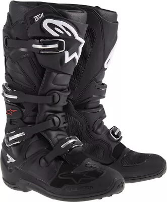 New Alpinestars Tech 7 Black Motocross Boots Adult Size 10 Mx • $399.95