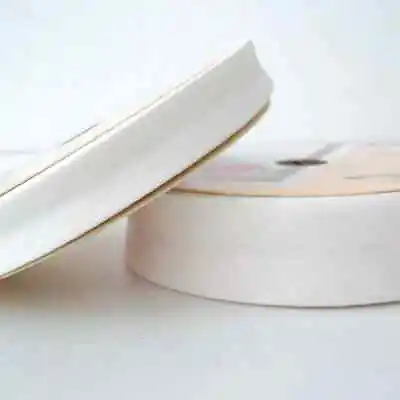 25m Roll Linen Bias Binding Tape - 30mm - Cream 313 - Folded Trim Edging • £28.99