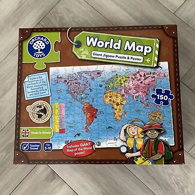 Orchard Toys World Map Jigsaw Puzzle And Poster (280) • £2