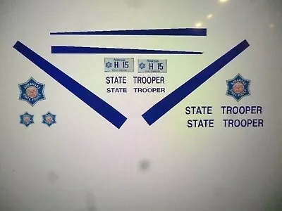 Arkansas State Trooper  Police  Vehicle  Decals 1:18 Custom • $14.99