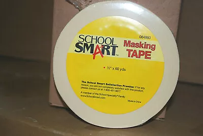 Masking Tape 1/2 Inch X 60 Yds  Lots Of  1 4 12 24 48 Or 96  S4820 • $8.99