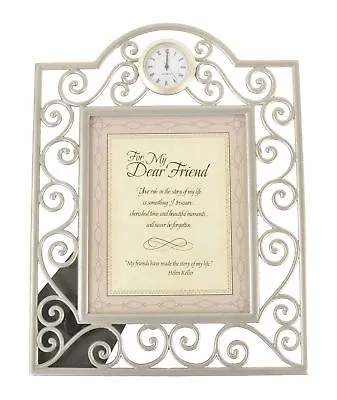 Timeless Treasures Desk Clock Picture Frame For My Dear Friend Gift Giftware • $26.99