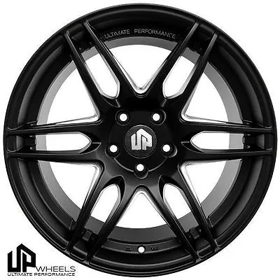 NEW 19  UP620 BLACK STAGGERED 19x8.5/9.5 5x112 WHEELS RIMS AUDI VW A4 A5 B8 B7 • $699.99