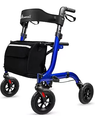 8Inch Wheel Rollator Walkers For Seniors-Folding Rollator Walker With Seat And. • $84.99