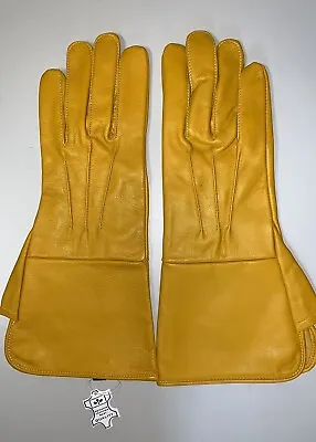 Large Genuine Leather Gauntlet Medieval Long Cuff Gloves Available In 17 Colors • $20