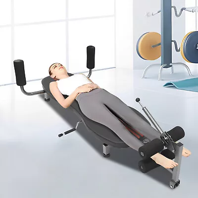 Back Stretch Decompression Bench-Inversion Table Workout Bench Home Fitness  • $133