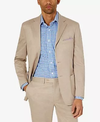 Tallia Mens Slim-Fit Knit Suit Separate Jacket In Cream-42R • $69.99