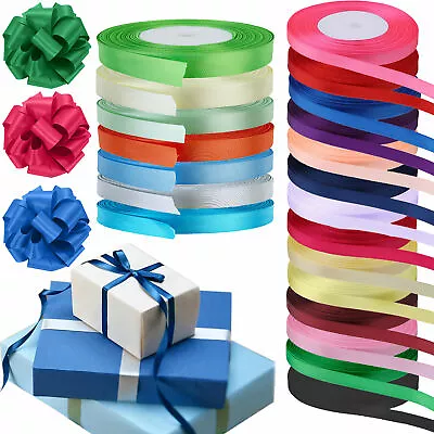 £1.29 • Buy 25M Satin Ribbon Double Sided Wedding Cake Flowers Christmas Clothing Decoration
