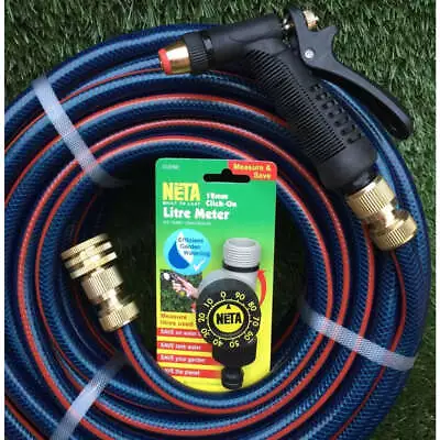 HOSE FACTORY Ozflex Water Hose Brass Fittings Gun Neta Litre Meter 12mm • $96.50