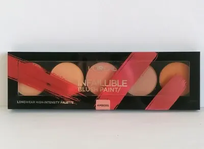 L'Oreal Infallible Blush Paint Pallet 5 Shades Ambers 10g - Free P&P  • £4.99