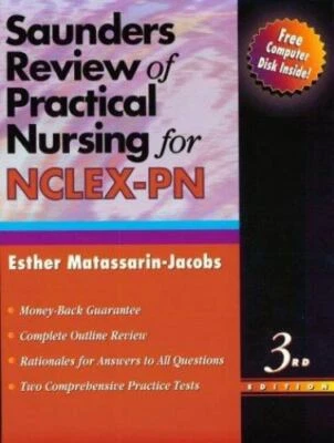 $5.58 • Buy Saunders Review Of Practical Nursing For NCLEX-PN [With Accompanying]