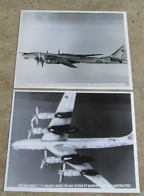 Two Photos Of Russian TU95 'Bear' Interception By 23 Sqn RAF Phantom 1980 • £5